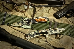 Складной нож Ground Zero Target Camo